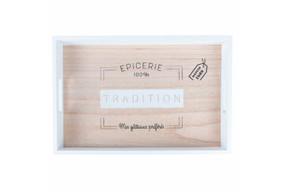 RECTANGULAR TRAY 45X30CM WOOD 3 ASS. - 5918711