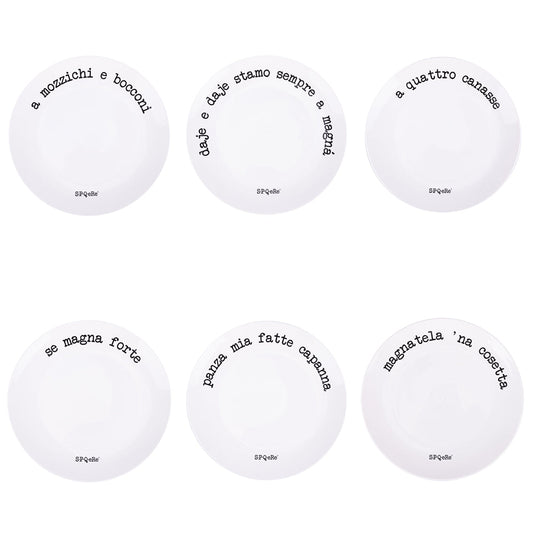 SPQERE DINNER PLATE 6 ASS. - 5919055