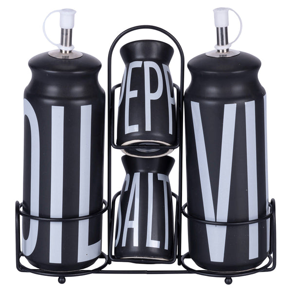 BIGISMORE MENAGE SEASONING SET 4 PIECES BLACK - 5919836