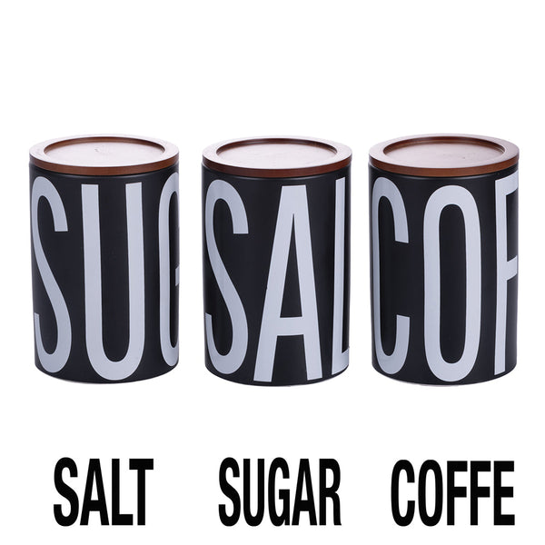 BIGISMORE BLACK SET 3 JARS 750ML - 5919838