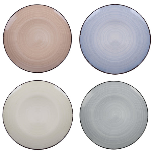 STONEWARE ONE SIDE HANDPAINTED 12" PLATTER - 479C - 5920533