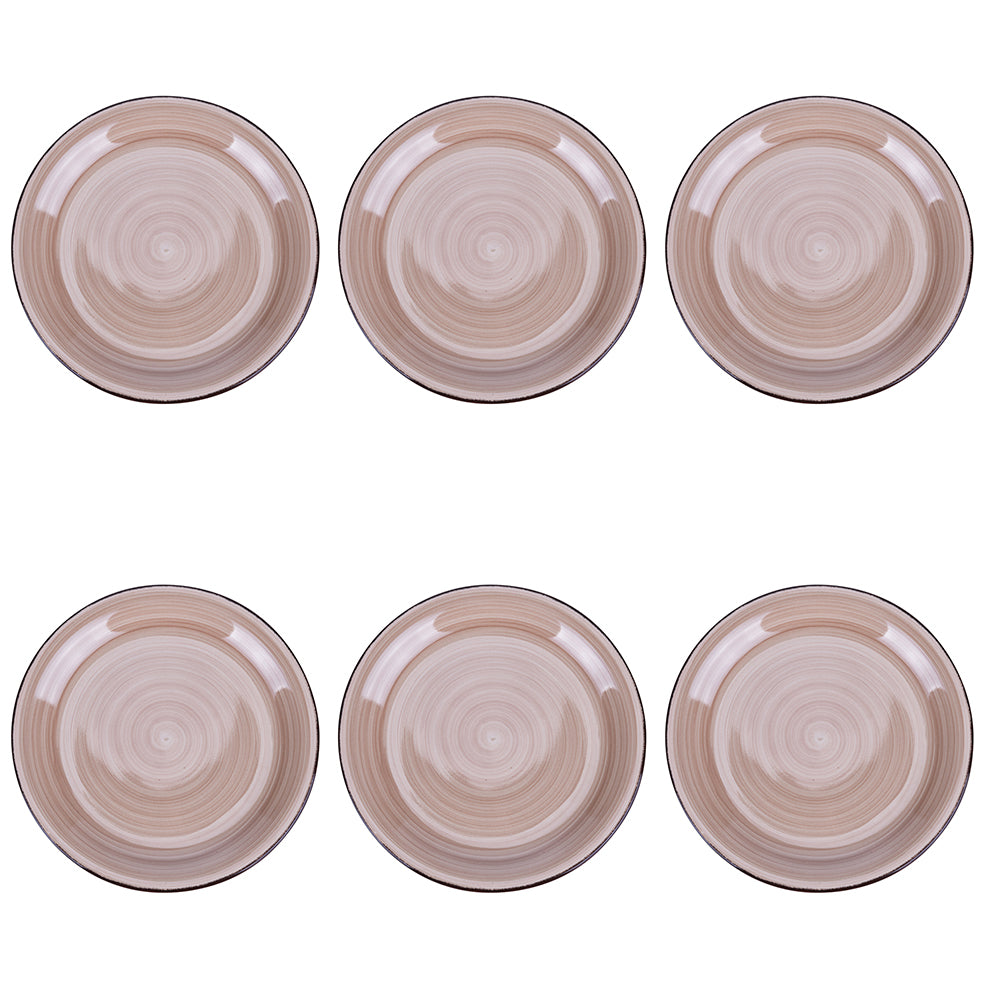 4 TONES SET 6PCS FRUIT PLATE TERRACOTTA - 5920542