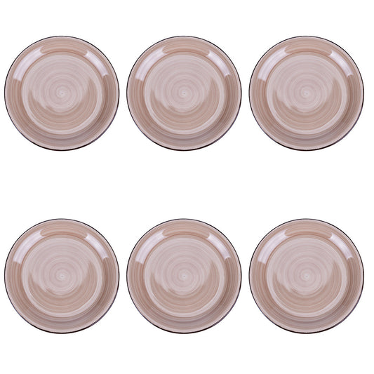 4 TONES SET 6PCS FRUIT PLATE TERRACOTTA - 5920542