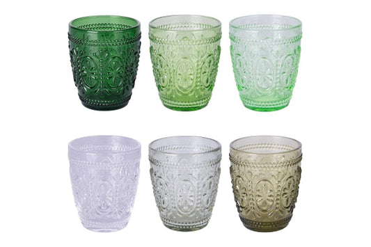 Imperial Greenery Set 6 water glasses of glass 300 ml green 5920867