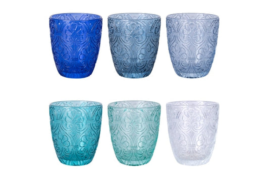 Granada ocean Set 6 water glasses of glass 300 ml ocean 5920874