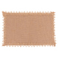 JUTE RECTANGULAR PLACEMAT - EMBROIDERED BORDER B - 5921029