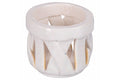 WHITE CERAMIC BASKET C - 5921348