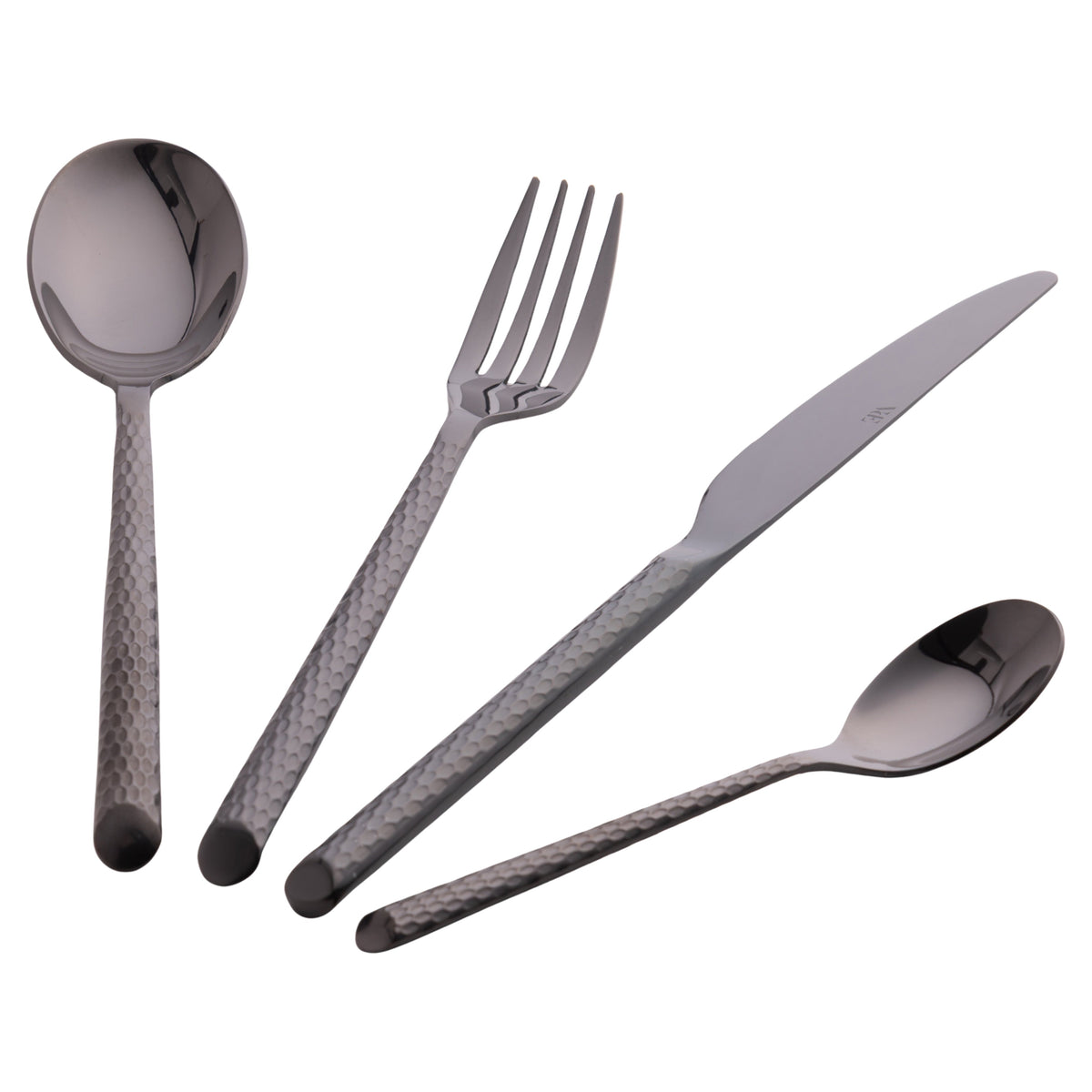 MALINDI SET 24PCS BLACK CUTLERY SHINY - 5921480