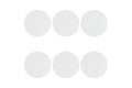 HORECA SET 6 WHITE LEATHER COASTERS D10CM - 5921713