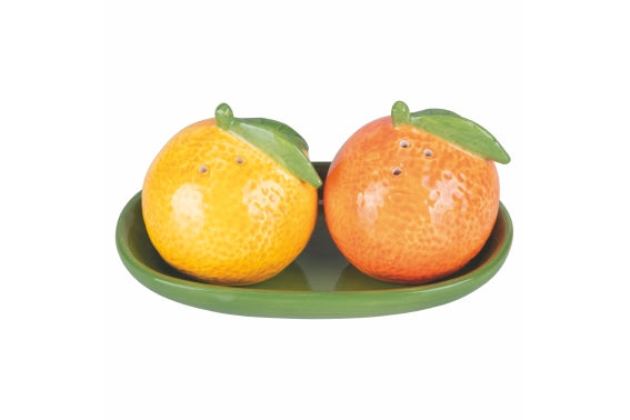 FRUIT LIFE CITRUS SALT AND PEPPER SET/TRAY - 5921849