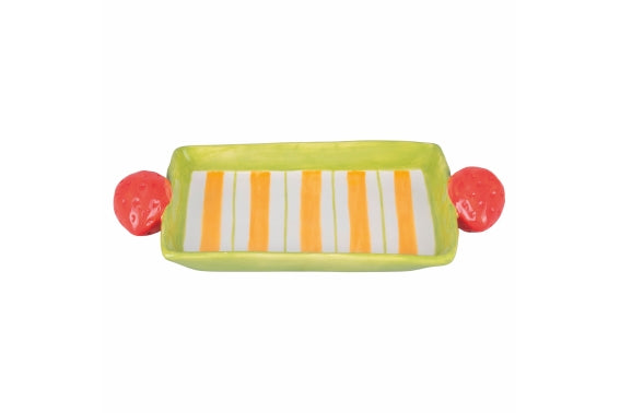 FRUIT LIFE TRAY 15.5X11CM STRAWBERRY HANDLES - 5921856