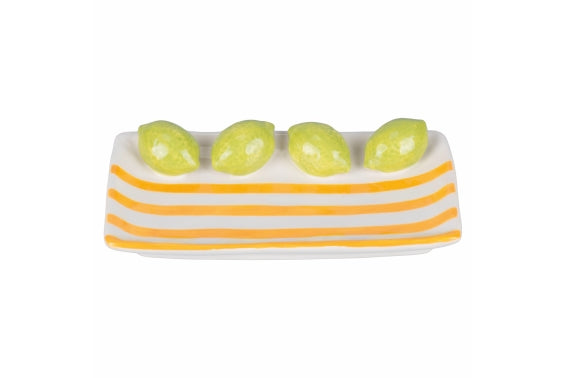 FRUIT LIFE SAUCER DECOR. 15X8,5CM LEMON - 5921857