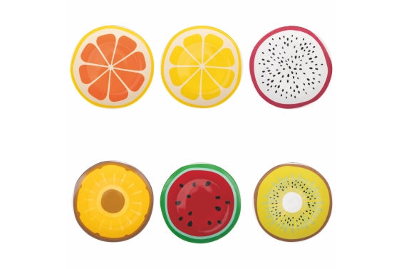 6 fruit plates  FRUIT FOR ONE  porcelain set 5921916