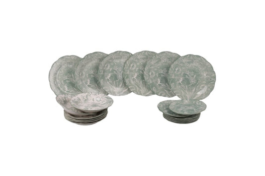 FLEURETTE DINNER SET 18PCS GREEN - 5922189