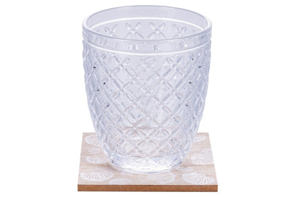 SET 4 COASTERS 4 ASS / WOOD  - 5922316