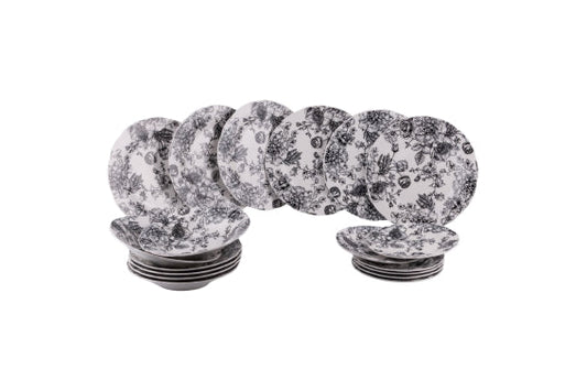MADAME BLACK DINNER SET 18 PCS - 5922467