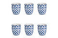 CONFUSION SET 6 COFFEE CUPS 90ML BLUE B - 5922604