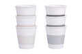 DAILY SET 6 PORCELAIN CUPS 60ML STONES- 5922624