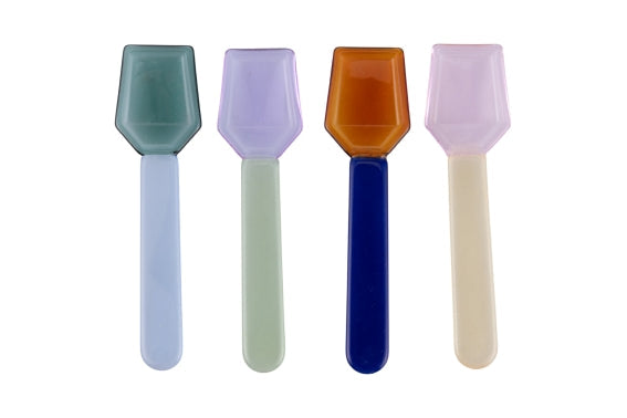 GLASS TEASPOONS SE T4 BOROSILICATE COLORED - 5922691
