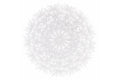 WHITE PVC DANDELION DESIGN PLACEMAT - 5922828