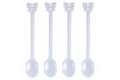 XMAS FIOCCHI SET 4 TEASPOONS CLEAR COLOR - 5924024