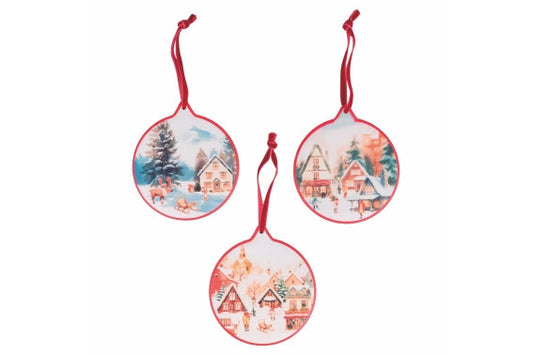 WINTER VINTAGE TILE 11.5 ROUND 3ASS. - 5924211