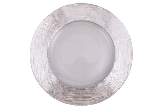 UNDERPLATE SILVER GLASS 33CM - 5924944