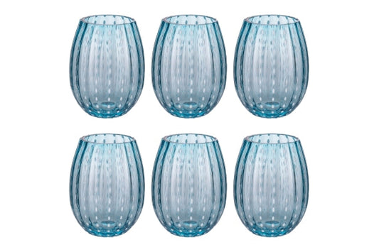 SHIRAZ SET 6 WATER GLASSES 525ML OCEAN - 5925117