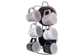 SPHERE SET OF 6 CUPS W/ SAUCERS W/ STAND - 5925699