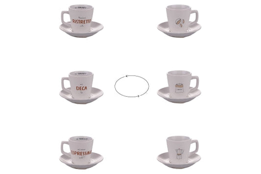 NEW TRAVISATE CUP W/ SAUCER SET 100 ML - 5925700