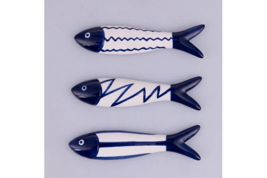 OCEAN FISH CUTLERY REST 12.5X8.5X1CM 3ASS - 5926381