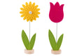 I PASQUALINI FELT FLOWERS 12X30,5CM 2ASS - 5926663