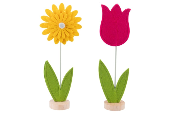I PASQUALINI FELT FLOWERS 12X30,5CM 2ASS - 5926663