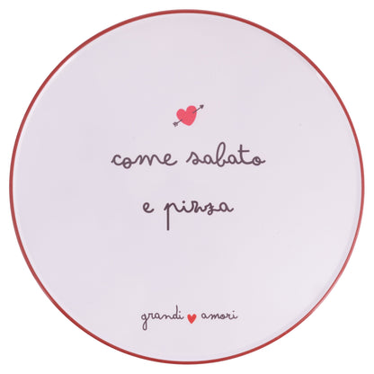 GRANDI AMORI PIZZA PLATE D33.5CM 6 ASS - 5927453