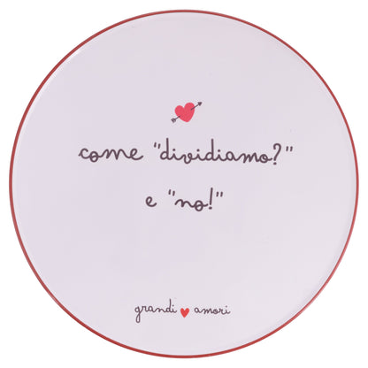 GRANDI AMORI PIZZA PLATE D33.5CM 6 ASS - 5927453