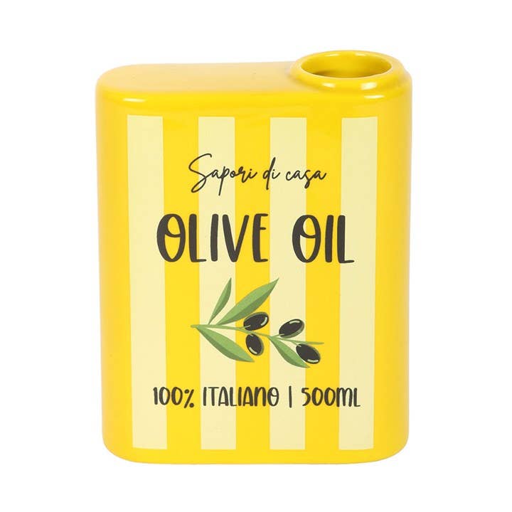 Olive Oil Can Flower Vase