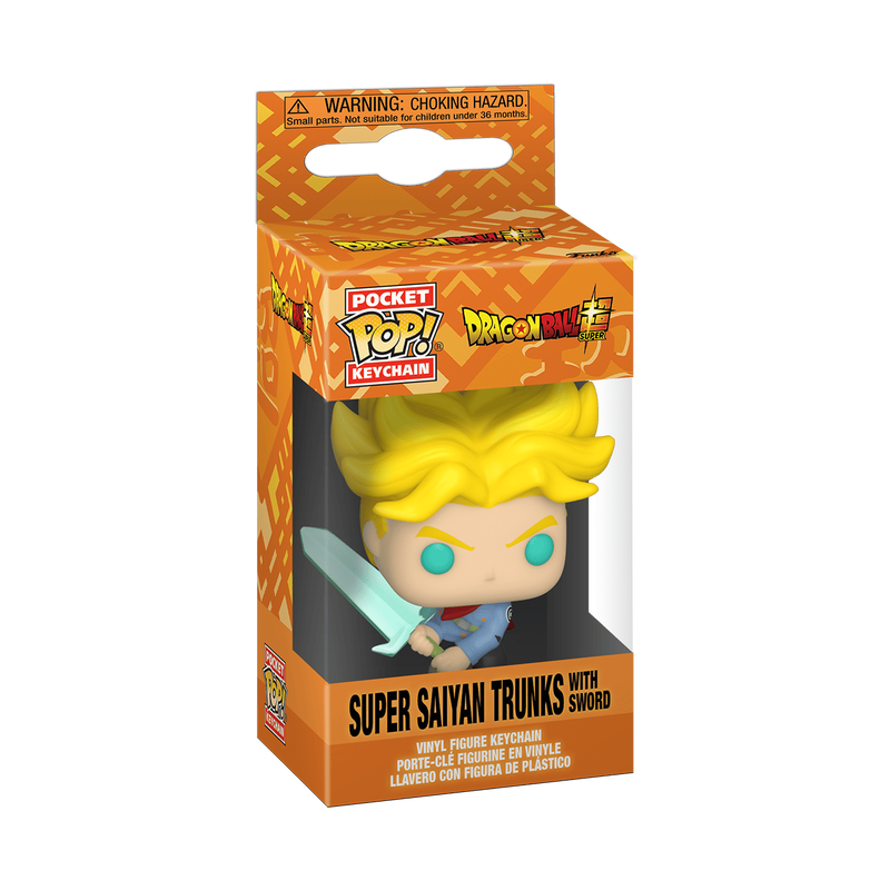 pop keychain super saiyan trunks with sword