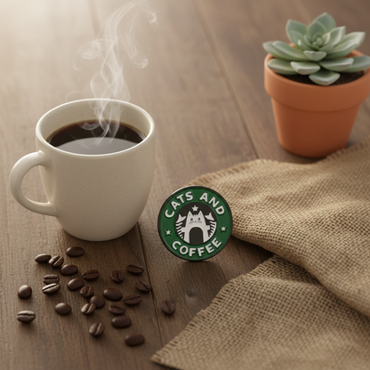 Pines de gatos y café