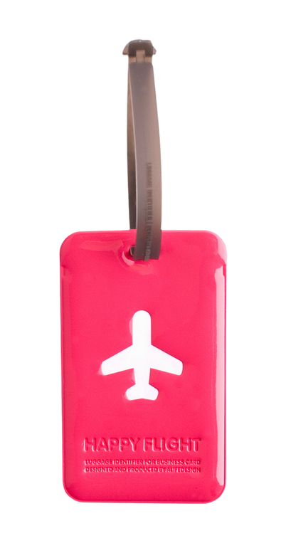 Etiquette de bagage rectangle