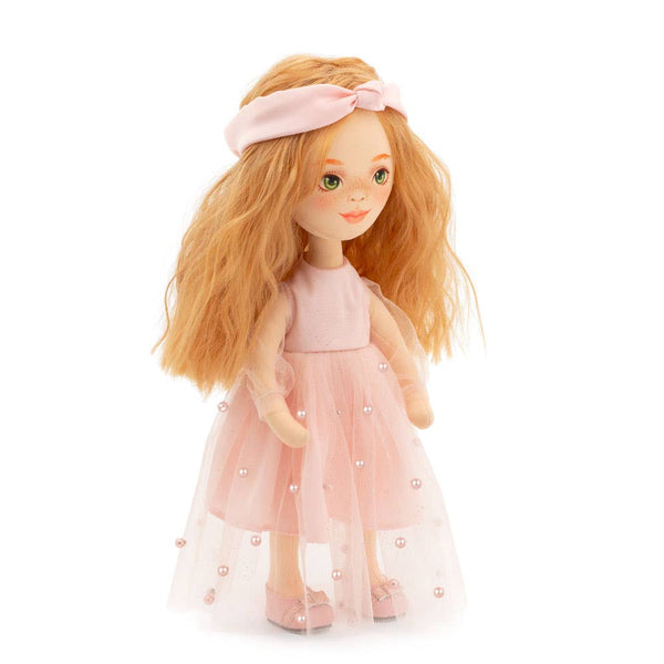 Boneca Sunny com vestido cor-de-rosa - 32 cm