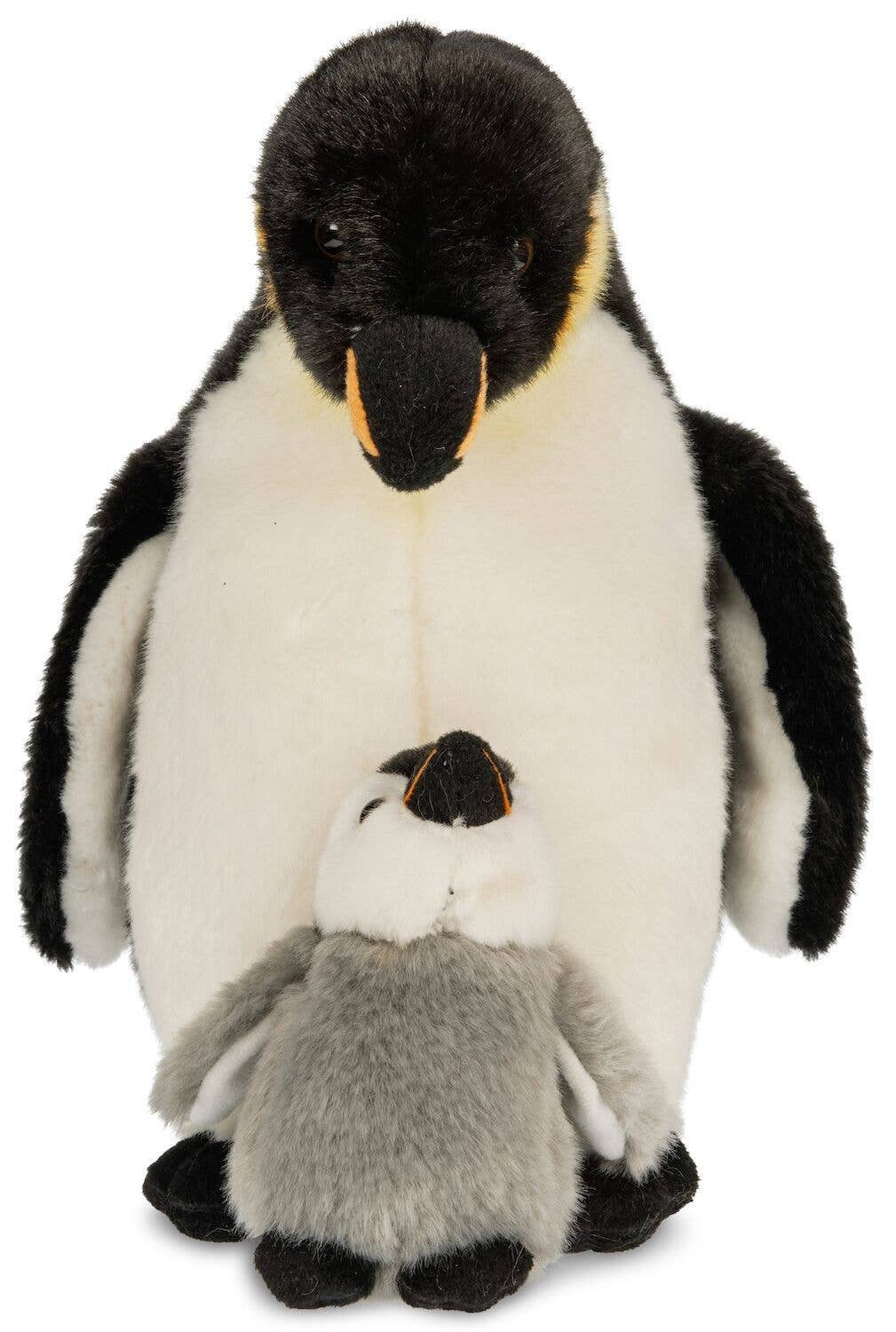 Pingüino emperador con cría - 26 cm (altura) - peluche