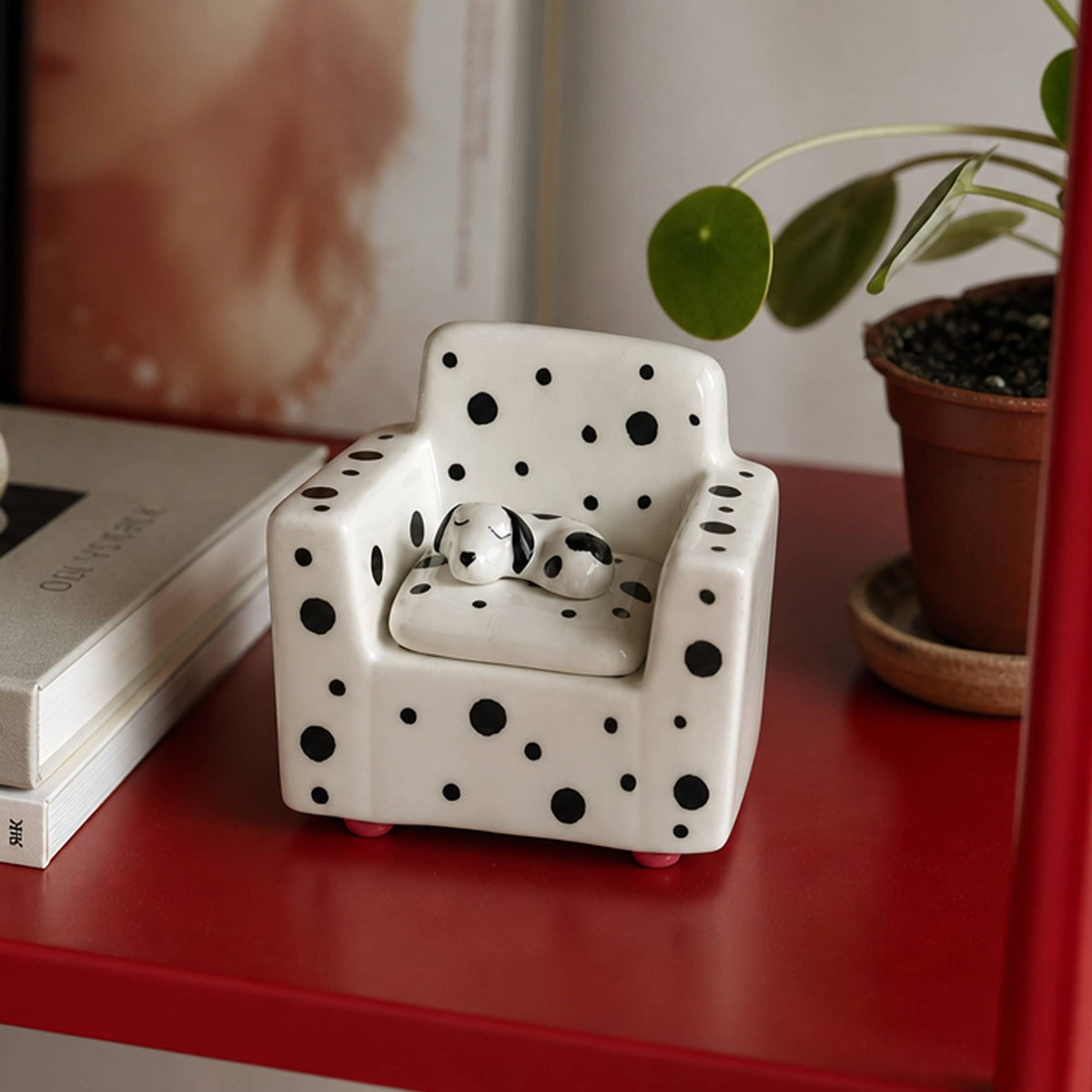 Boîte à Bijoux Dalmatien sur Canapé