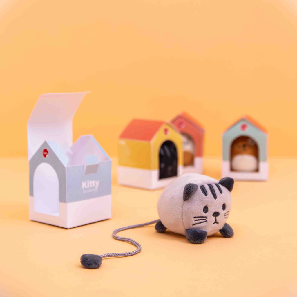 Marque-pages animaux en peluche x12
