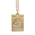 Vintage Moon Tarot Card Necklace