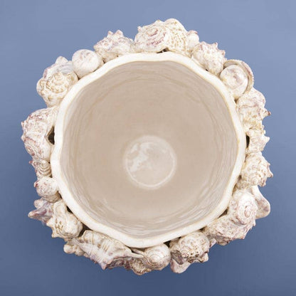 Vase Coquillages, Grès Naturel L