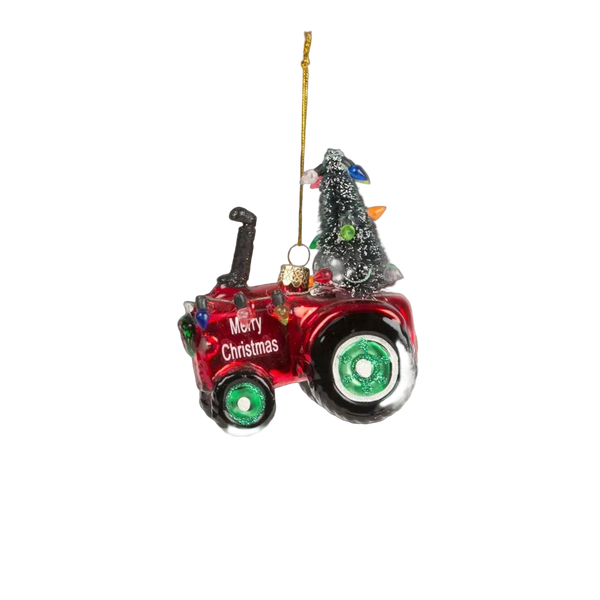 Boule de Noël Tracteur Festif
