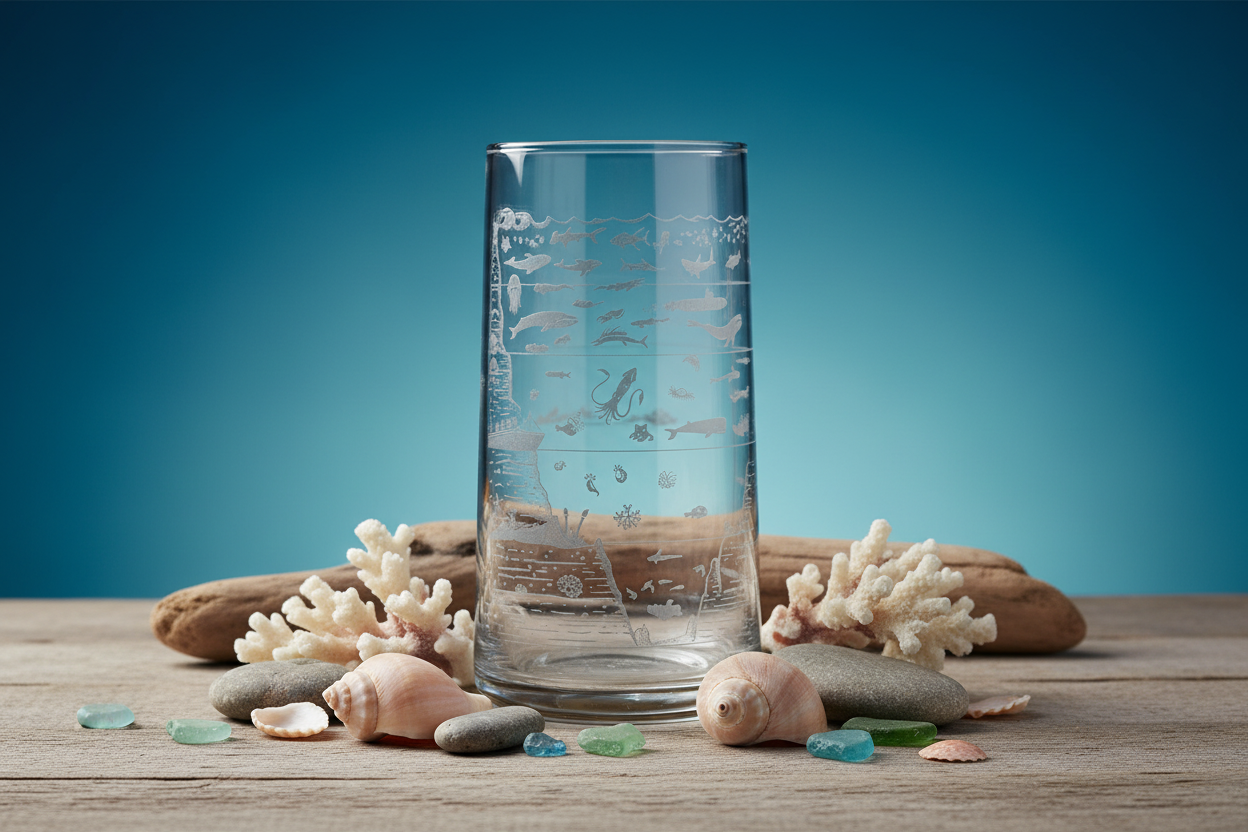 Vidrio del fondo marino