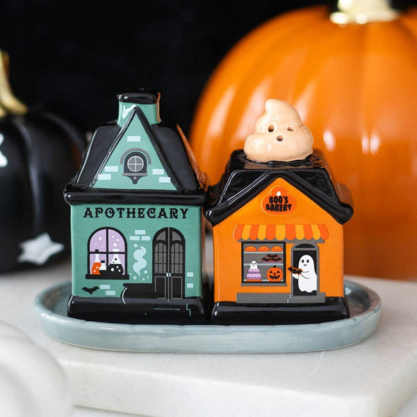 Salière et poivrière Maison d'Halloween « Spooky Street » – vue 2