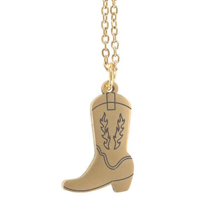 Collier botte de cow-boy sur carte de vœux