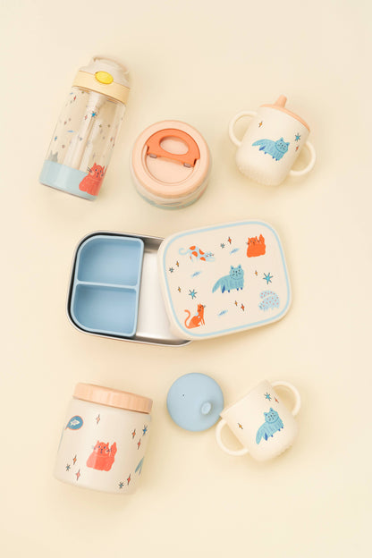 Meowtiful Cats Stainless Steel Insulated Water Bottle for Children